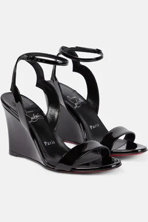 Christian Louboutin Patent leather wedge sandals