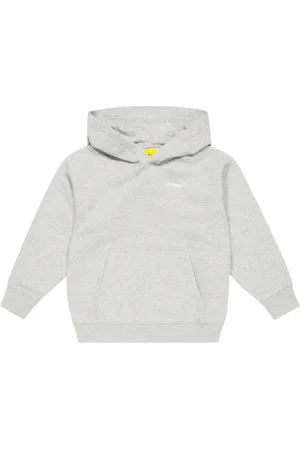 OFF-WHITE Logo cotton jersey hoodie