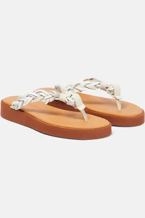 See by Chloé See By ChloÃ© Pompoms leather thong sandals