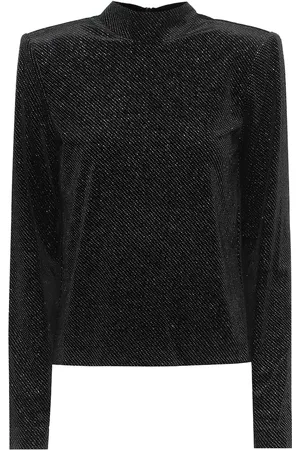 RTA Freddie metallic velour top