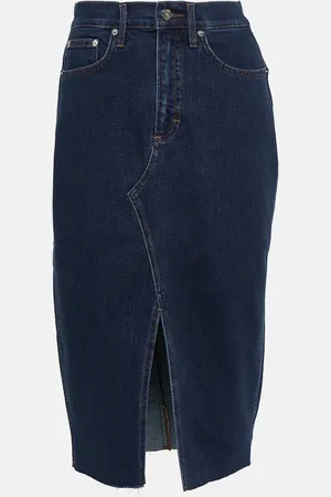VERONICA BEARD Breves denim midi skirt