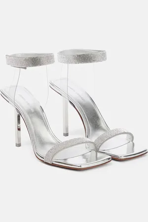 Amina Muaddi Rih mirrored sandals