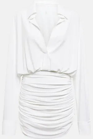 Norma Kamali Ruched shirt dress