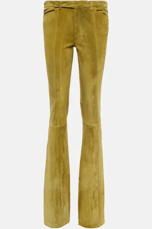 PETAR PETROV Gerino low-rise slim suede pants