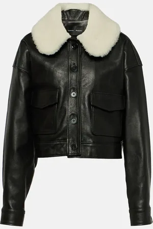 Proenza Schouler Judd shearling-trimmed leather jacket