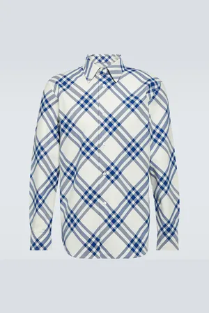 Burberry Checked cotton flannel shirt