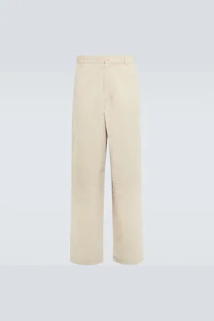 COMMAS Cotton-blend canvas wide-leg pants