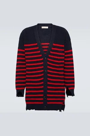 Marni Striped virgin wool cardigan