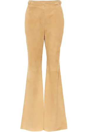 GABRIELA HEARST Vesta high-rise suede flared pants