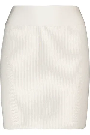 GALVAN Nyx ribbed-knit miniskirt
