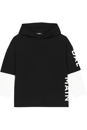 Balmain Logo cotton hoodie