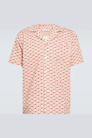Orlebar Brown Marne printed cotton-blend corduroy shirt
