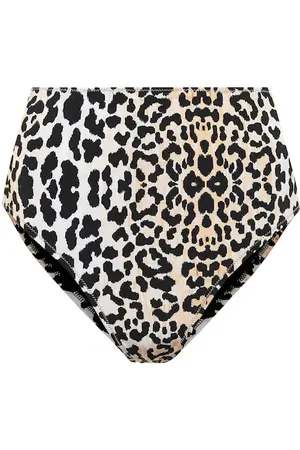 Reina Olga Hutton leopard-print bikini bottoms