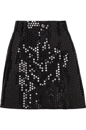 JUNYA WATANABE Sequined wool-blend miniskirt
