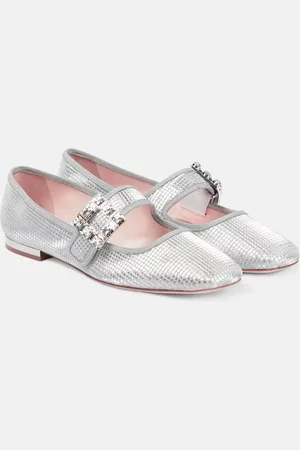 Roger Vivier TrÃ¨s Vivier Babies metallic flats