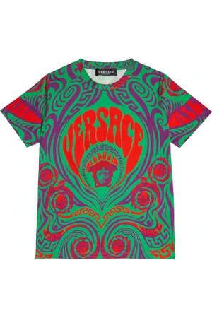 VERSACE Medusa printed cotton T-shirt