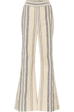 MONSE Striped high-rise flared pants