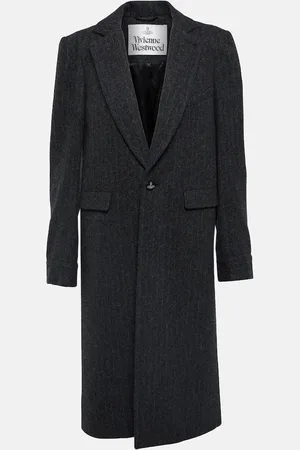 Vivienne Westwood Chalk stripe wool-blend coat