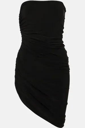Norma Kamali Draped jersey minidress