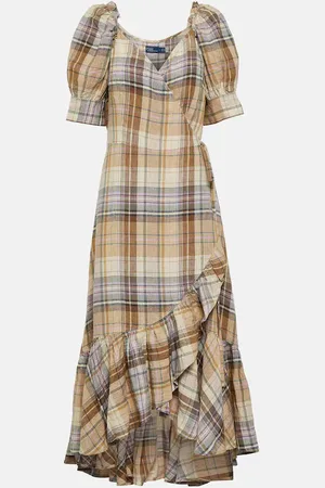 Ralph Lauren Plaid linen dress