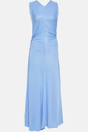 Bottega Veneta Ring-detail draped jersey maxi dress