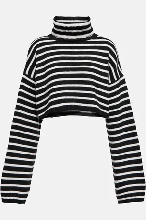 The Frankie Shop Athina turtleneck cropped wool-blend sweater