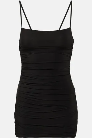 WARDROBE.NYC Ruched jersey minidress