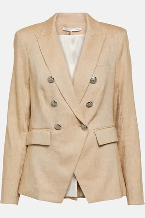 VERONICA BEARD Miller Dickey linen-blend blazer