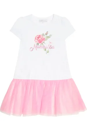 MONNALISA Embellished jersey dress