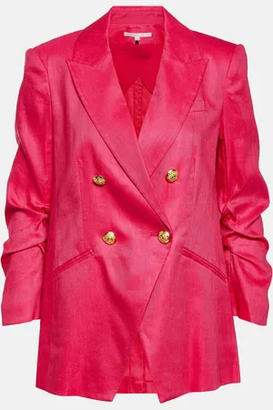 VERONICA BEARD Hirsch linen-blend Dickey blazer
