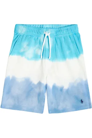 Ralph Lauren Tie-dye cotton-blend fleece shorts
