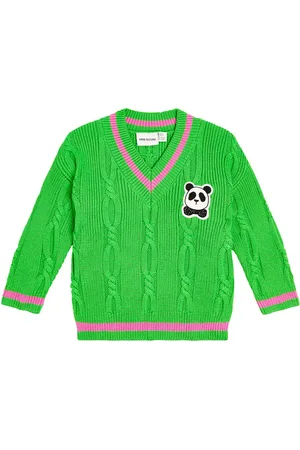 Mini Rodini Cable-knit cotton sweater