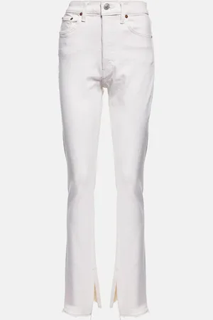 RE/DONE 70s high-rise split-hem bootcut jeans