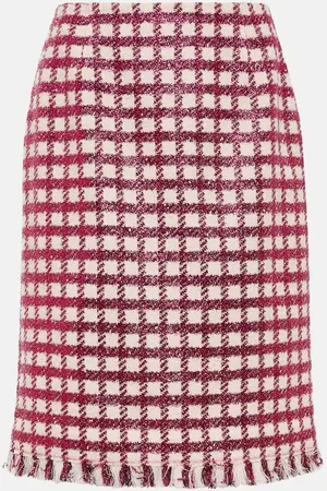 Oscar de la Renta Wool-blend miniskirt