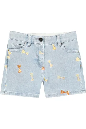 Stella McCartney Embroidered denim shorts