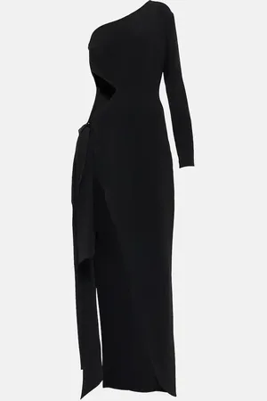 Elie saab One-shoulder cutout cady gown