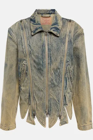 Y / PROJECT Tudor zipper-trimmed denim jacket