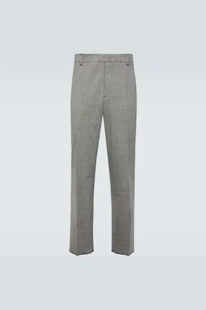 Nanushka Checked high-rise straight pants