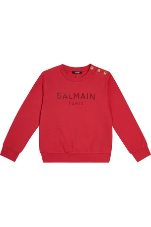 Balmain Logo cotton jersey sweatshirt