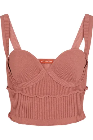 Altuzarra Piper ribbed-knit bustier