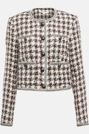 VERONICA BEARD Cirtane houndstooth tweed jacket