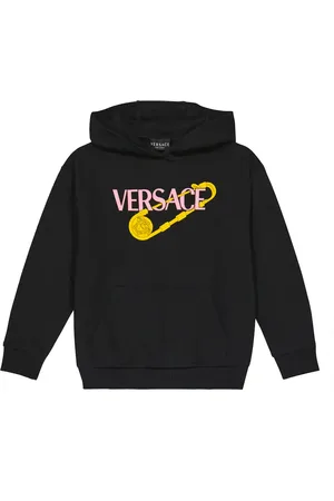 VERSACE Printed cotton hoodie