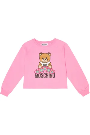 Moschino Embellished logo printed sweatshirt