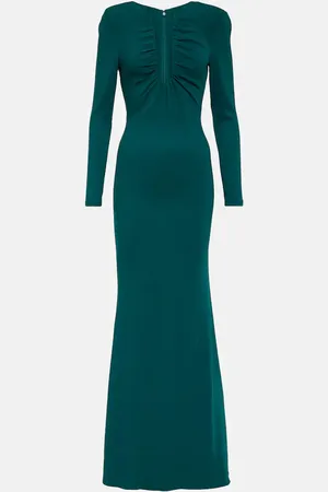 Roland Mouret Ruched cady gown