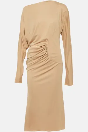 Khaite Oron ruched jersey midi dress