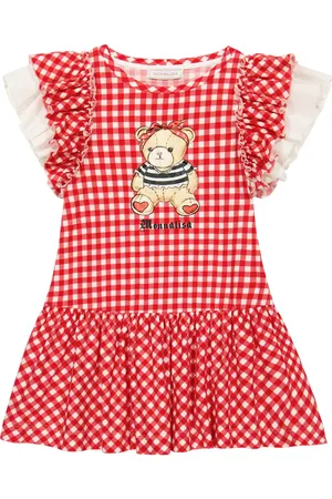 MONNALISA Gingham jersey dress