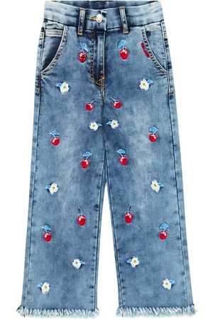 MONNALISA Embroidered jeans