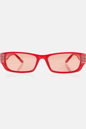 MAGDA BUTRYM X Linda Farrow embellished rectangular sunglasses