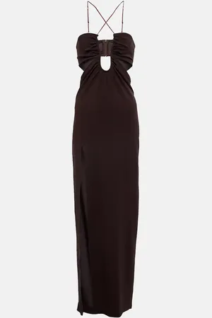 Nensi Dojaka Cutout jersey maxi dress