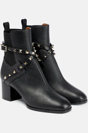 VALENTINO GARAVANI Rockstud leather ankle boots